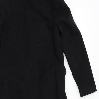 New Look Girls Black   Overcoat Coat Size 10 Years