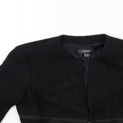 Mexx Womens Black   Overcoat Coat Size 10