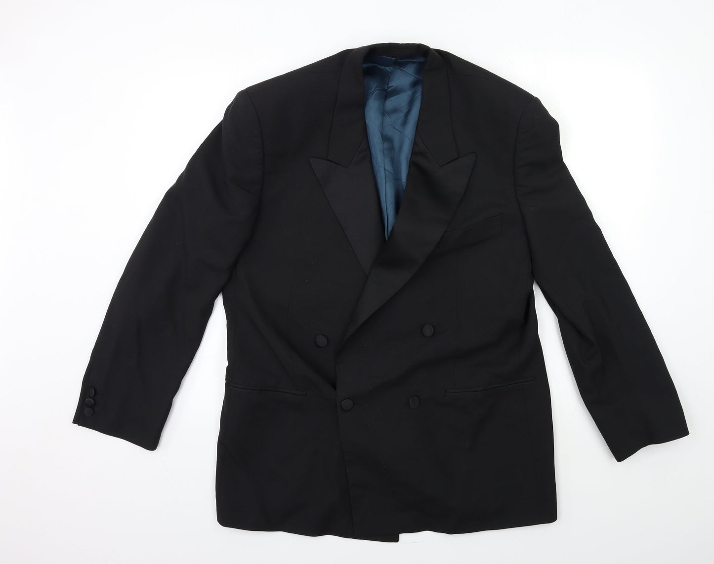 Mens UK Size 42 Preworn Regular Black Suit