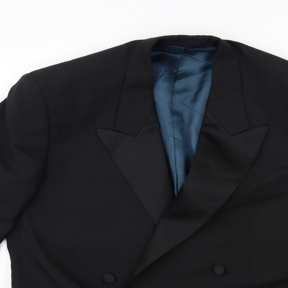 Mens UK Size 42 Preworn Regular Black Suit