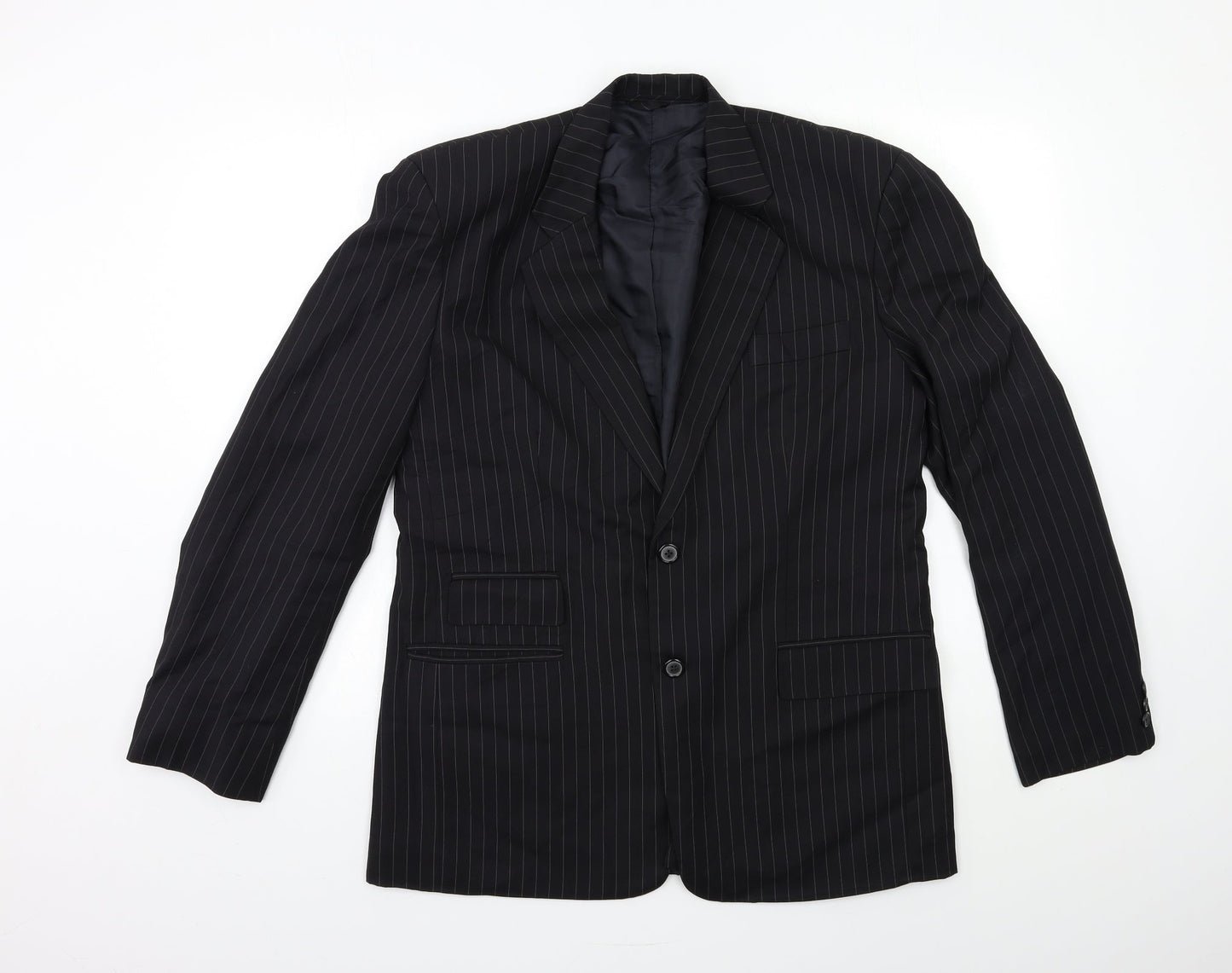 Mens UK Size 40 Preworn Regular Black Suit Jacket