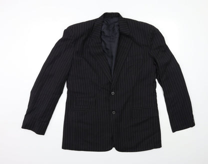 Mens UK Size 40 Preworn Regular Black Suit Jacket