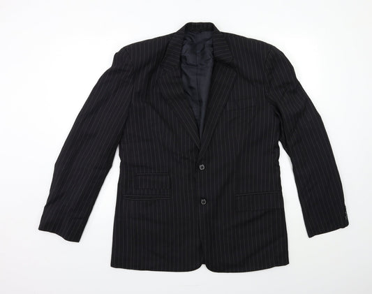 Mens UK Size 40 Preworn Regular Black Suit Jacket