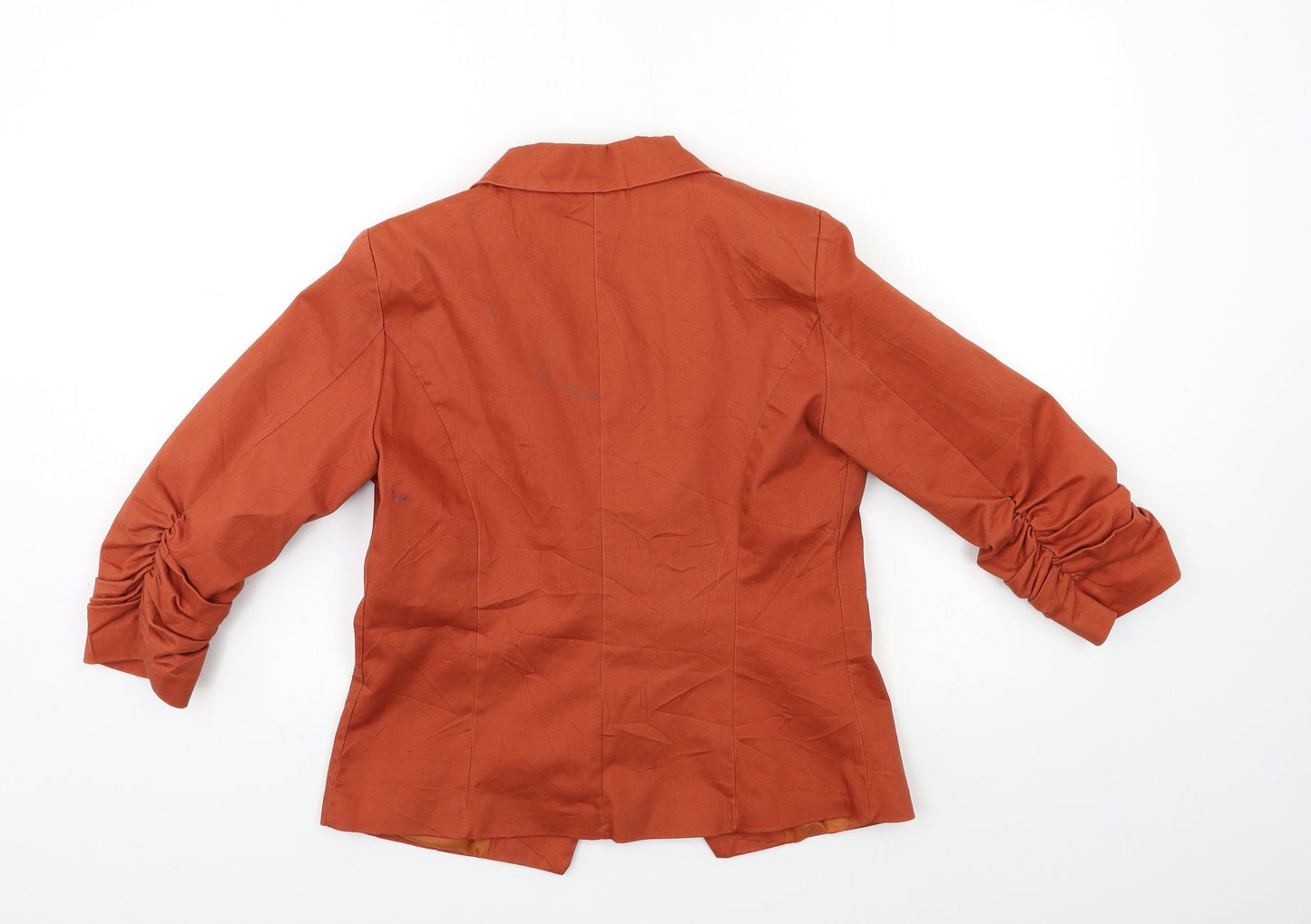 perla nera Womens Orange   Jacket Blazer Size L
