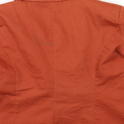 perla nera Womens Orange   Jacket Blazer Size L