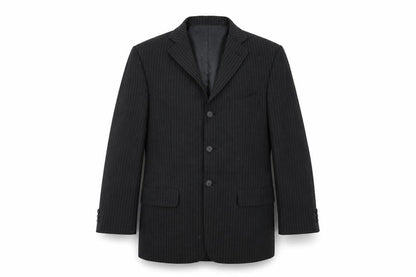 Marks & Spencer Mens Black Striped  Jacket Suit Jacket Size 38