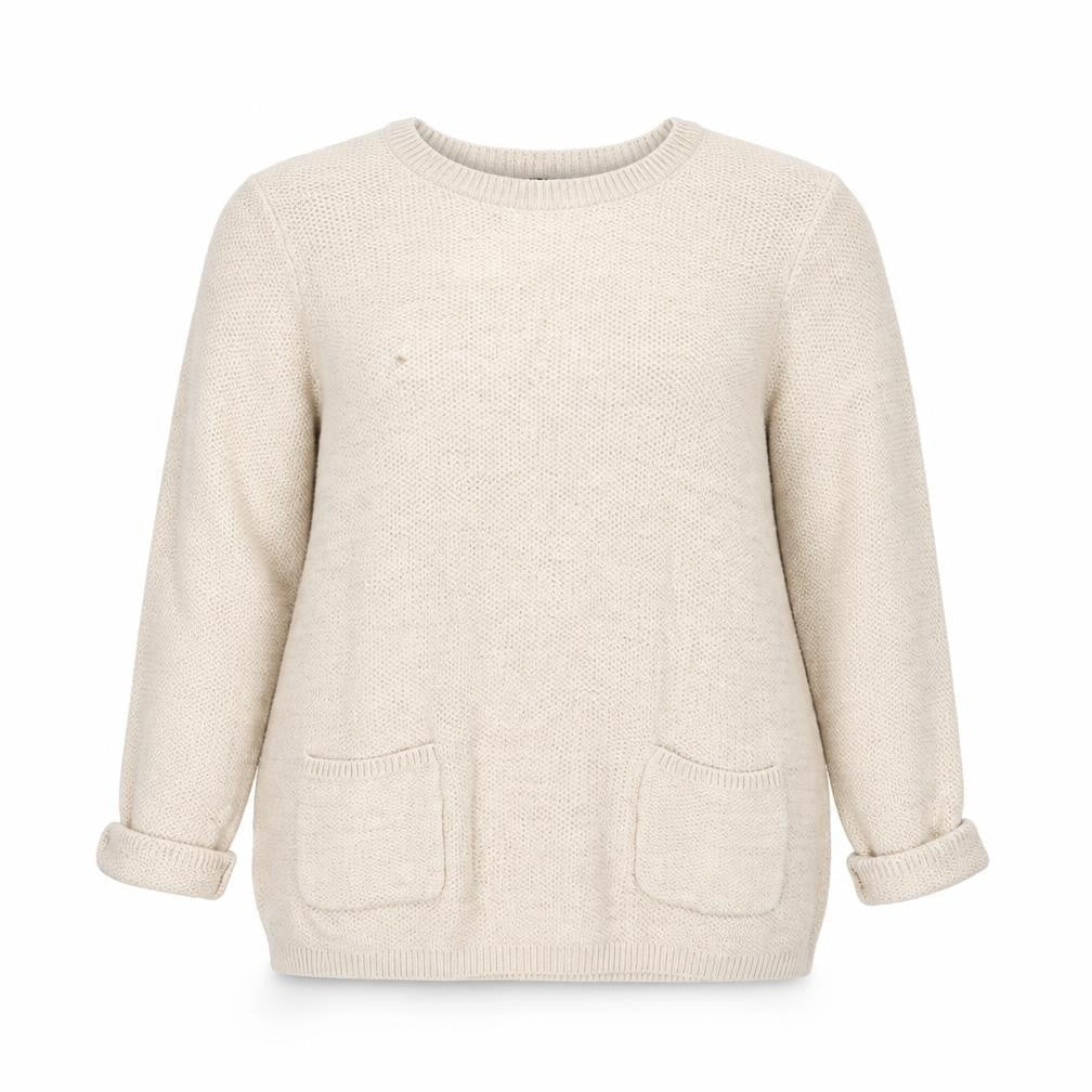 Womens UK Size 12 DASH Beige Basic Blouse