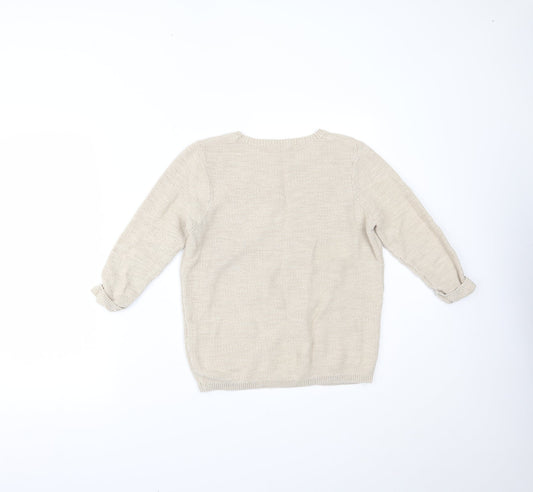 DASH Womens Beige   Basic Blouse Size 12