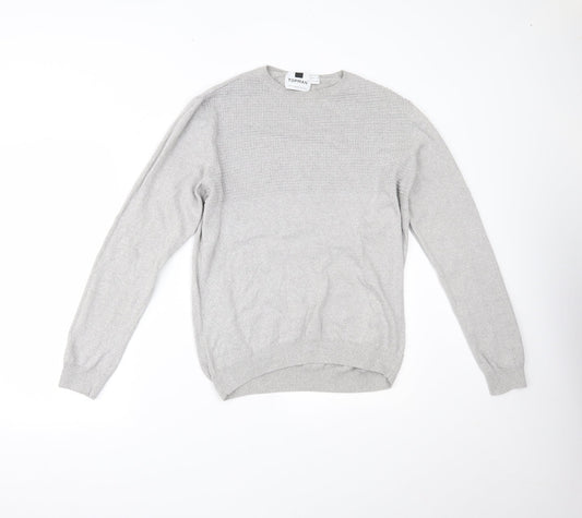 Topman Mens Grey   Pullover Jumper Size M