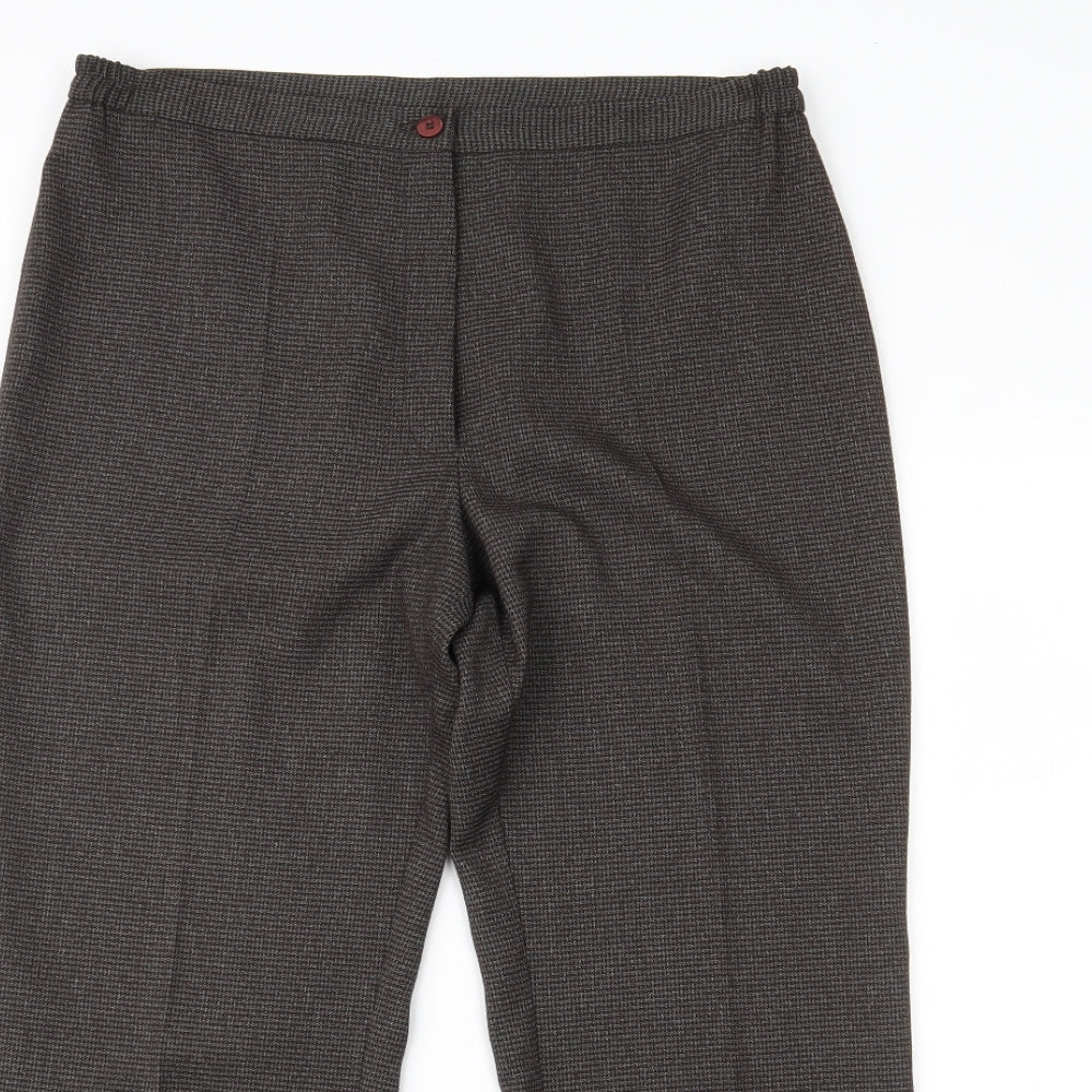 C.M.D Womens Brown   Trousers  Size 12 L20 in