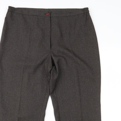 C.M.D Womens Brown   Trousers  Size 12 L20 in