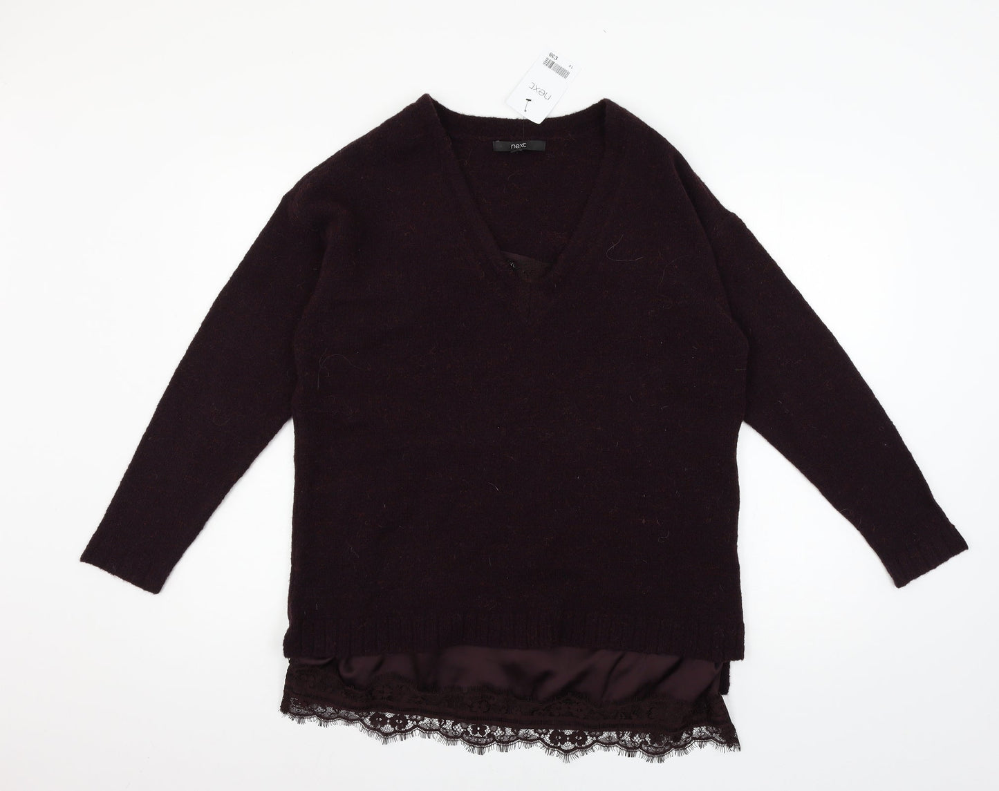Womens UK Size 14 NEXT Purple Pullover Jumper