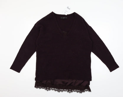 Womens UK Size 14 NEXT Purple Pullover Jumper