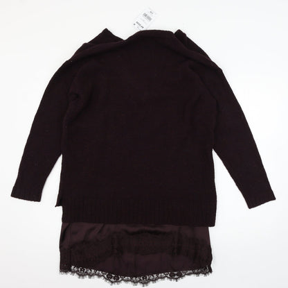 Womens UK Size 14 NEXT Purple Pullover Jumper