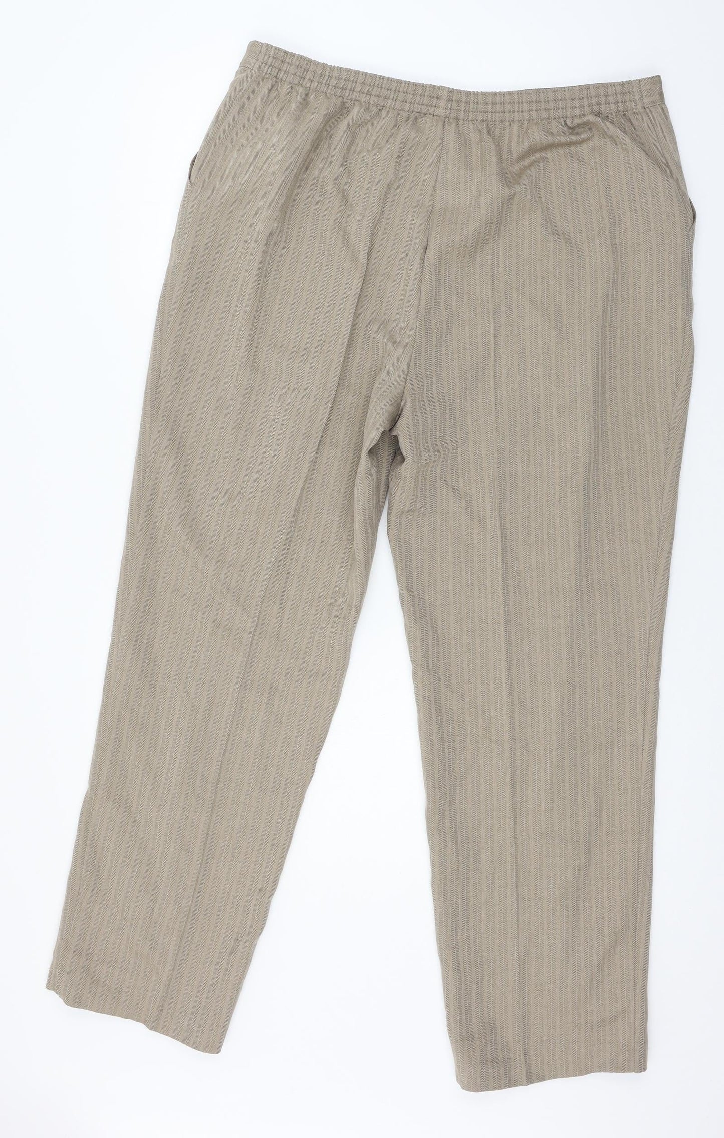 Womens UK Size 18 Marks and Spencer Regular Fit  Brown Trousers