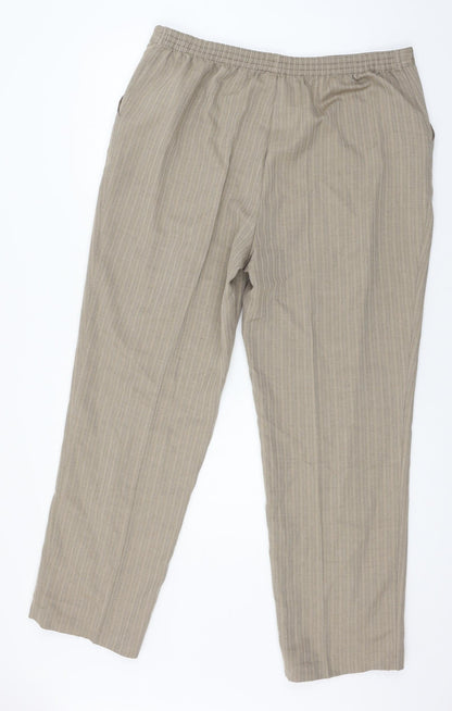 Womens UK Size 18 Marks and Spencer Regular Fit  Brown Trousers