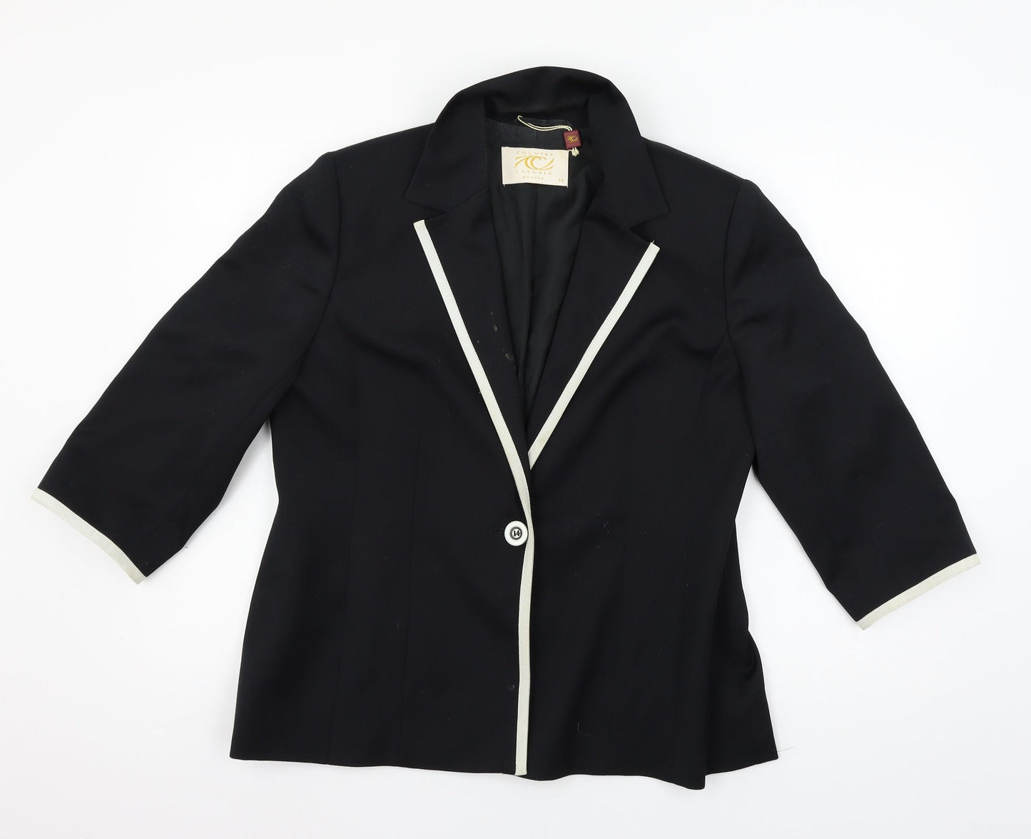 Country Casuals Womens Black   Jacket  Size 14