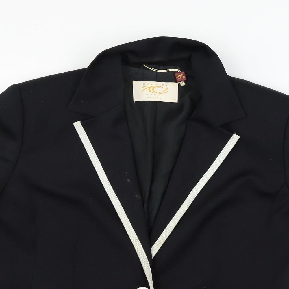Country Casuals Womens Black   Jacket  Size 14