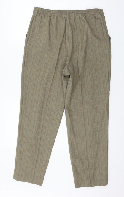 Womens UK Size 14 Marks and Spencer Regular Fit  Brown Trousers