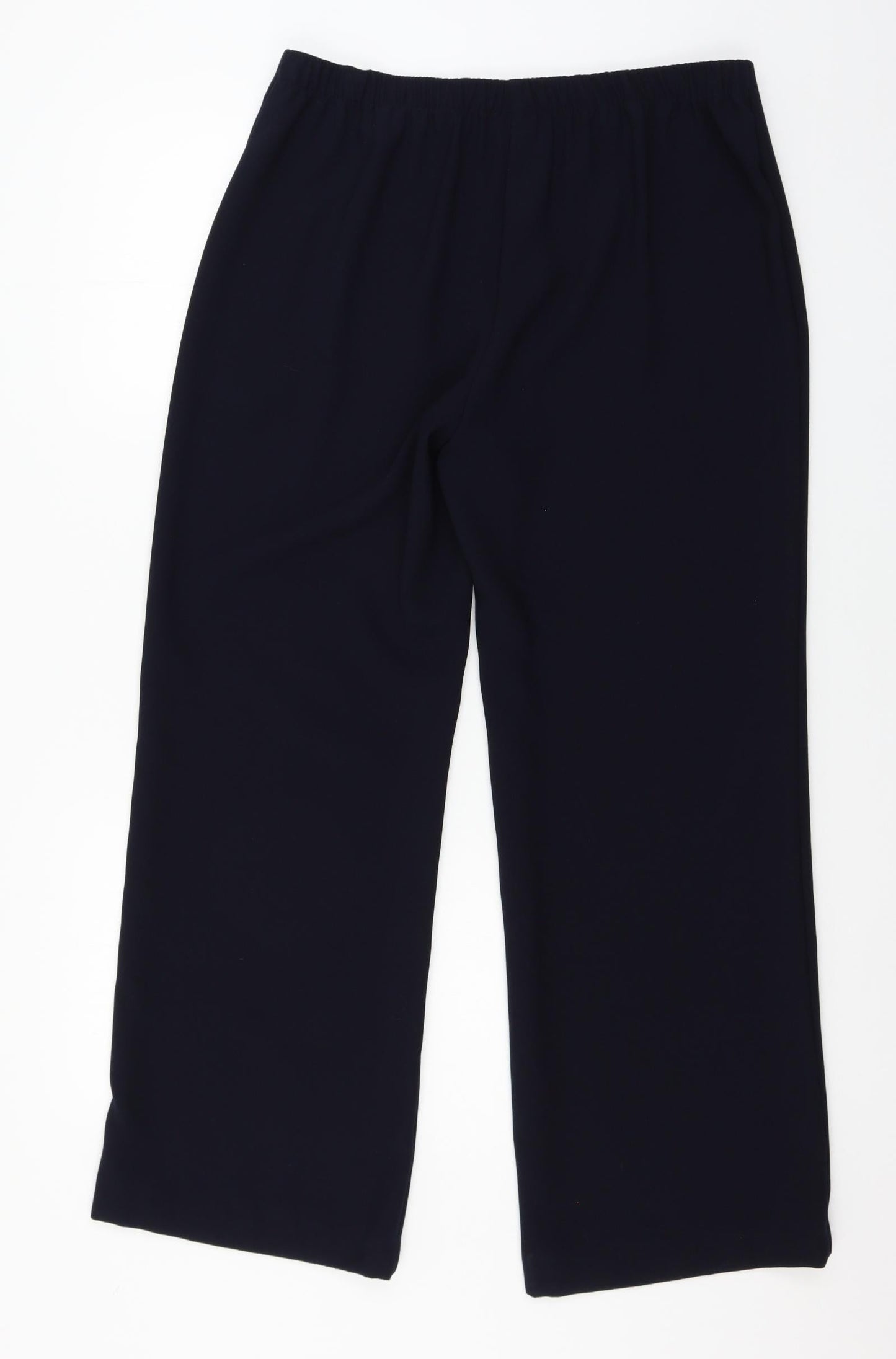 Womens UK Size 14 Marks and Spencer Regular Fit  Blue Trousers