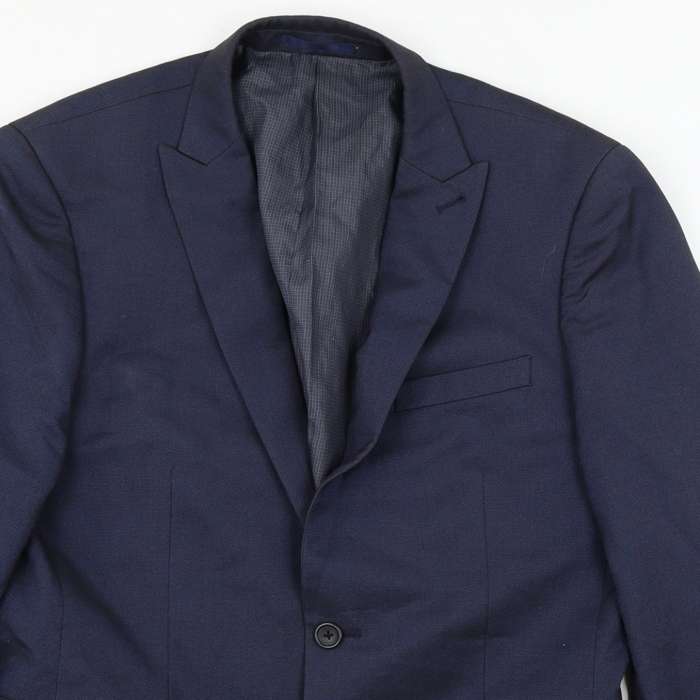 Mens UK Size L NEXT Regular Blue Suit Jacket