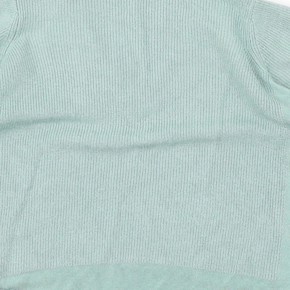 Womens UK Size 10 Per Una Green Basic T-Shirt