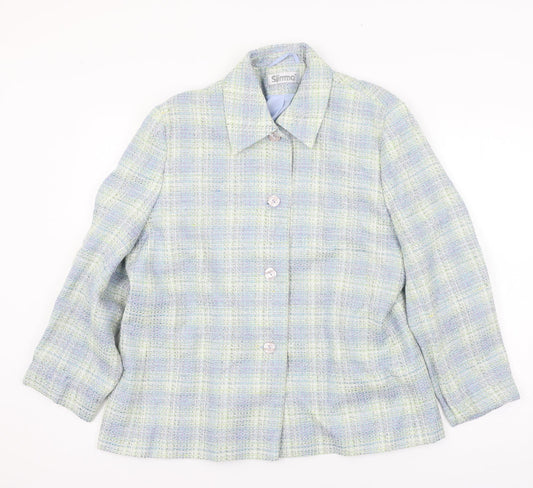 Womens UK Size 18 Slimma Blue Jacket