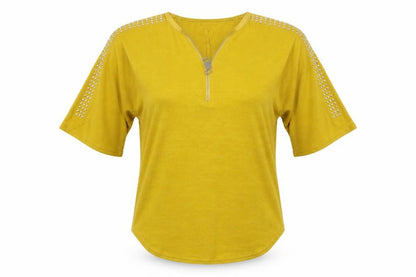 Womens UK Size S QED London Yellow Pullover Jumper