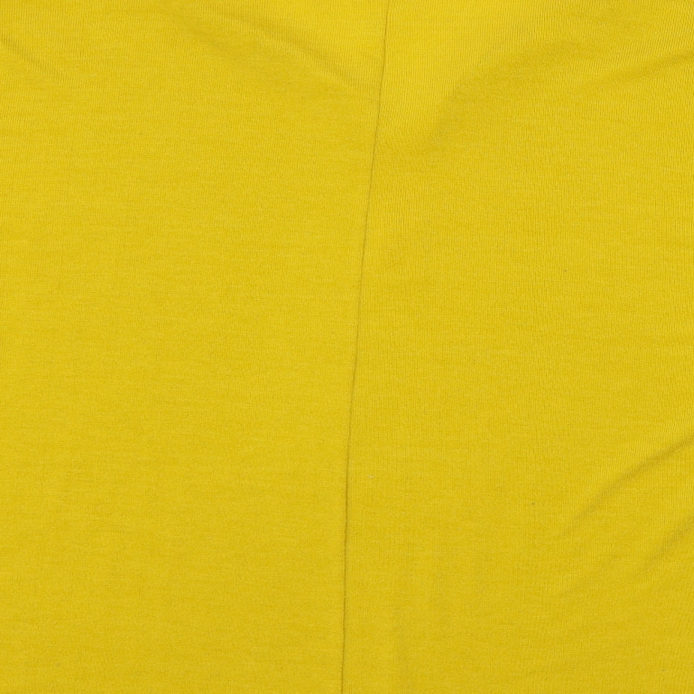 Womens UK Size S QED London Yellow Pullover Jumper