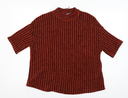 Womens UK Size 12 M&Co Red Pullover Jumper