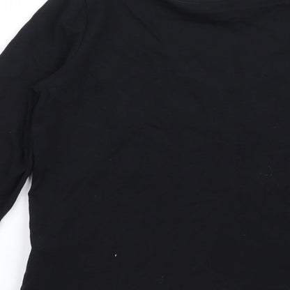 Primark Girls Black   Basic T-Shirt Size 9-10 Years