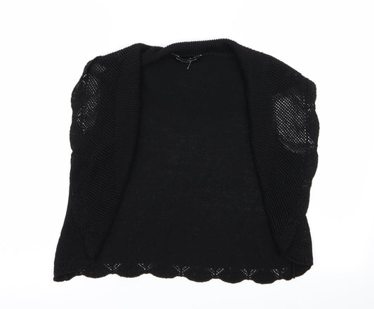 Womens UK Size L Dorothy Perkins Black Cardigan Jumper