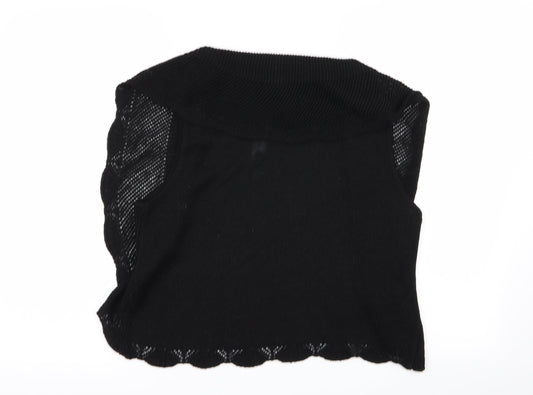 Womens UK Size L Dorothy Perkins Black Cardigan Jumper