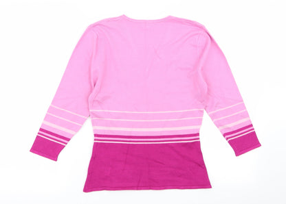 zingara Womens Multicoloured Striped  Pullover Jumper Size S