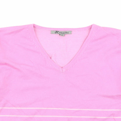 zingara Womens Multicoloured Striped  Pullover Jumper Size S