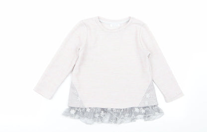 pep and co Girls Pink   Pullover Jumper Size 5 Years