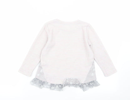 pep and co Girls Pink   Pullover Jumper Size 5 Years