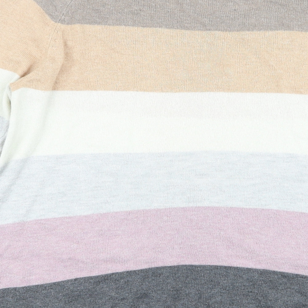 Asda George Womens Multicoloured Striped  Pullover Jumper Size 10