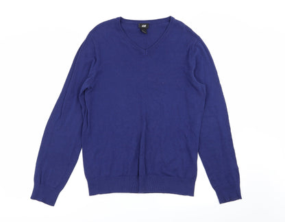H&M Mens Blue   Pullover Jumper Size S