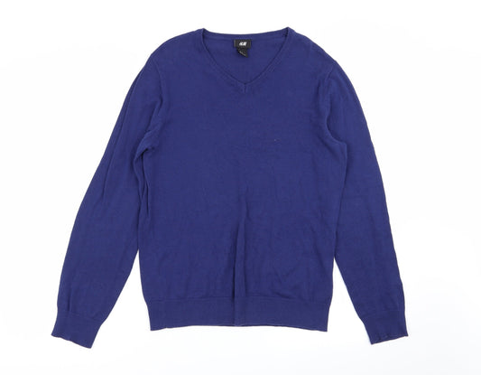 H&M Mens Blue   Pullover Jumper Size S