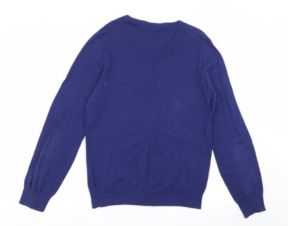 H&M Mens Blue   Pullover Jumper Size S