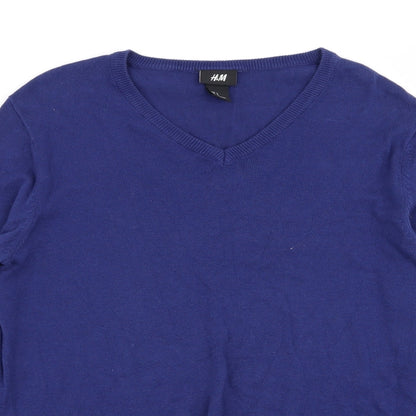 H&M Mens Blue   Pullover Jumper Size S