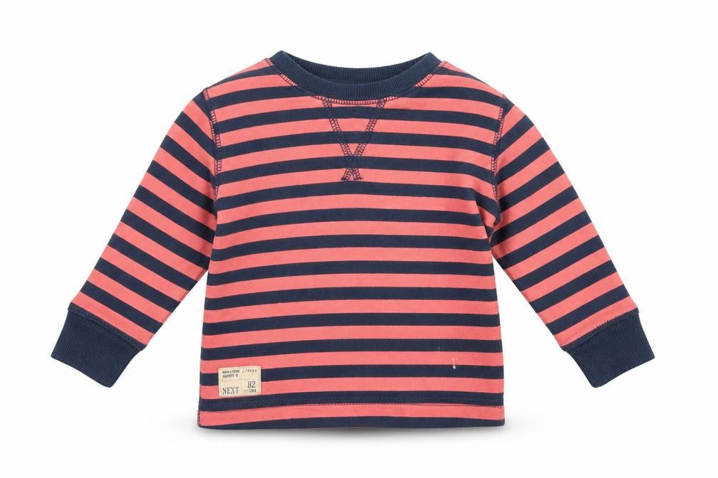 Next Boys Multicoloured Striped  Pullover Jumper Size 6-9 Months