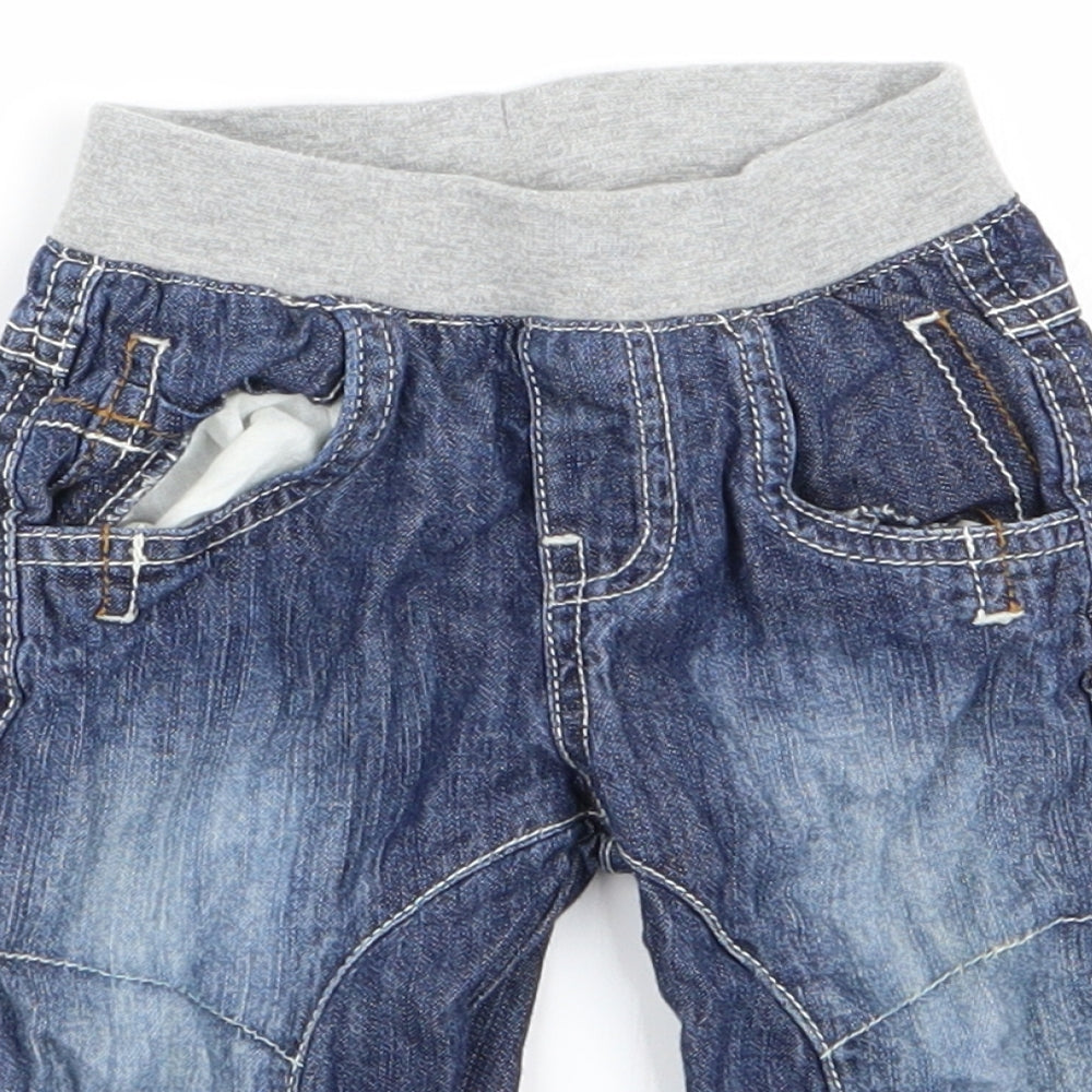 TU Boys Blue   Cargo Trousers Size 3-6 Months  - jeans