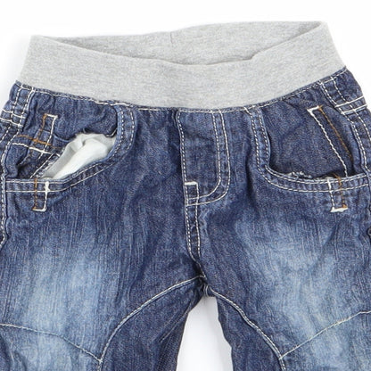 TU Boys Blue   Cargo Trousers Size 3-6 Months  - jeans