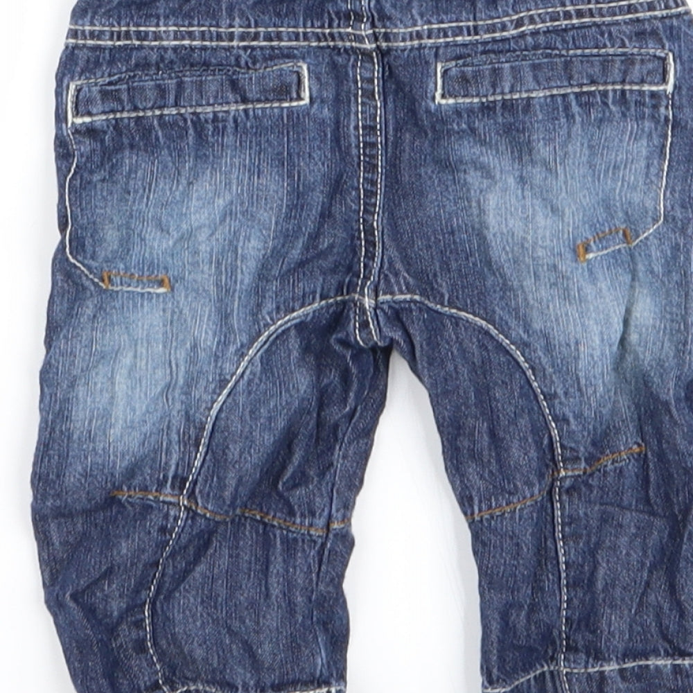 TU Boys Blue   Cargo Trousers Size 3-6 Months  - jeans