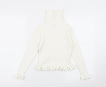 Matalan Girls White   Basic T-Shirt Size 8 Years