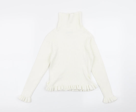 Matalan Girls White   Basic T-Shirt Size 8 Years