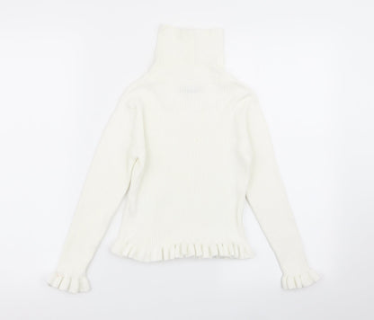 Matalan Girls White   Basic T-Shirt Size 8 Years
