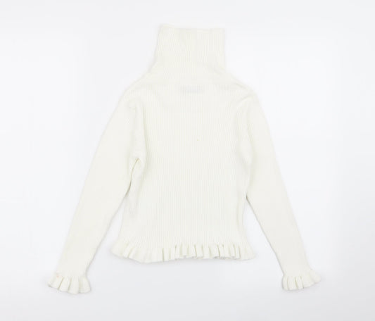 Matalan Girls White   Basic T-Shirt Size 8 Years